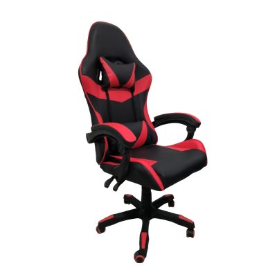 Draco gaming krēsls ar ergonomisku dizainu, regulējamu augstumu un atzveltni – ideāls spēļu entuziastiem, datoram un mājas birojam Sarkans