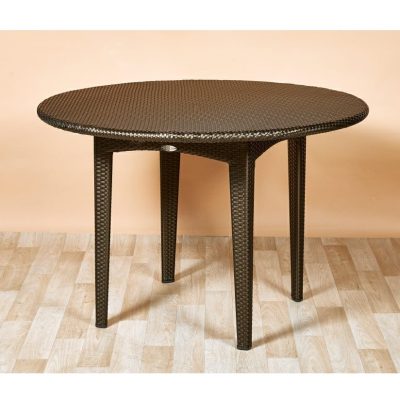 apaļš 120cm ēdamgalds Dedon panama. bronzas krāsa.