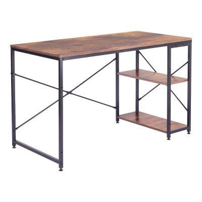 Ergonomisks rakstāmgalds ar izturīgu virsmu, plauktu un modernu dizainu