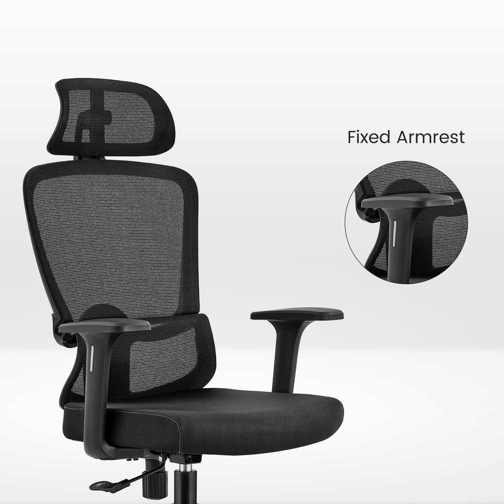 Stratos ergonomisks biroja krēsls ar augstu atzveltni un regulējamu galvas balstu - Image 6